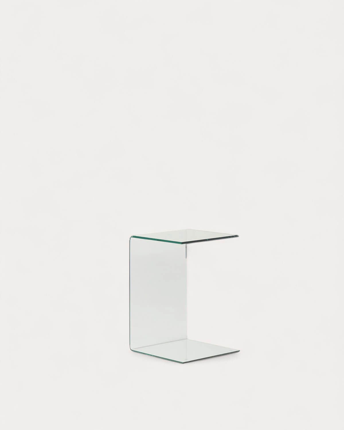 Square Tempered Glass Side Table (40x40 cm) Elem, gallery image 1