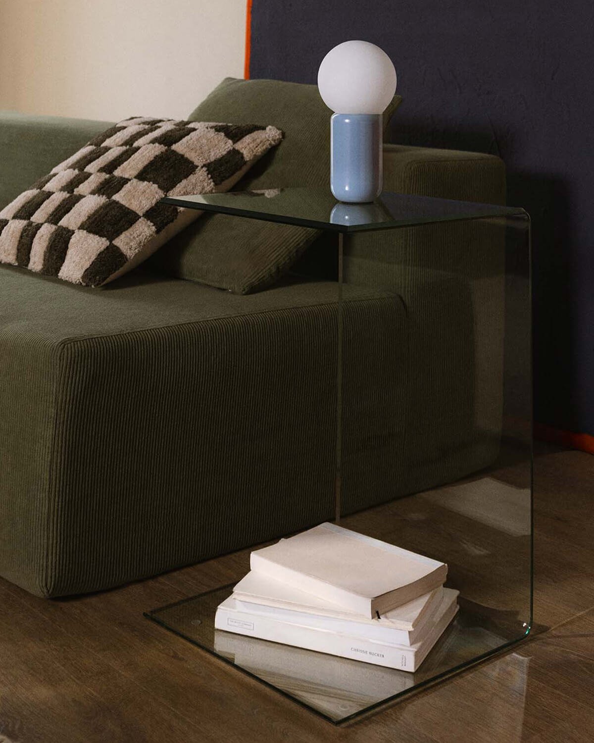 Square Tempered Glass Side Table (40x40 cm) Elem, gallery image 2