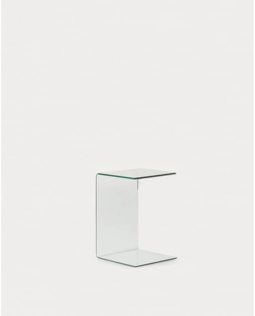 Square Tempered Glass Side Table (40x40 cm) Elem