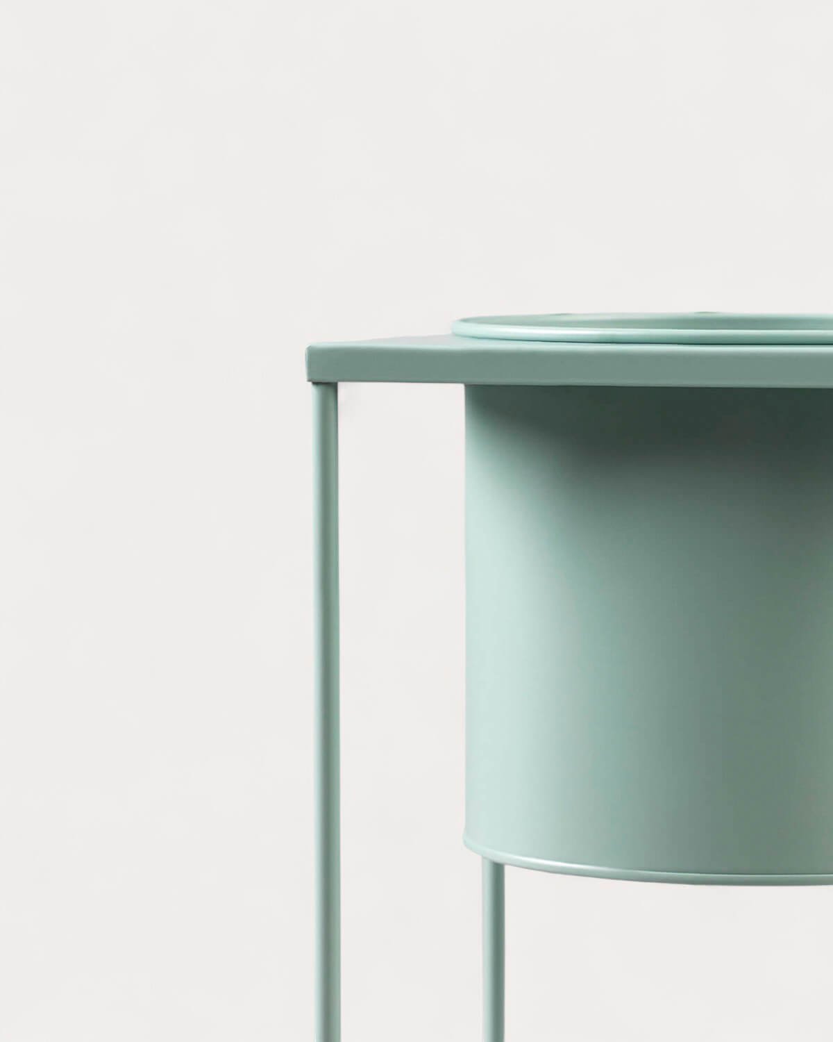 Set of 3 Round Metal Planters Cosme, gallery image 6