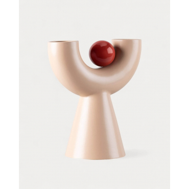 Osiura XL Dolomite Tall Vase Red Brick - The Masie
