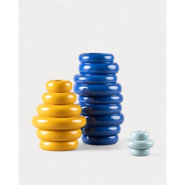 Set of 3 pieces Vase and Candle holder Casy Multicolor - The Masie