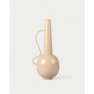 Noryz Metal Vase Brown Clay - The Masie