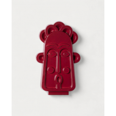 Large Decorative Figure of Dolomite XL Tikal Red Tinto - The Masie