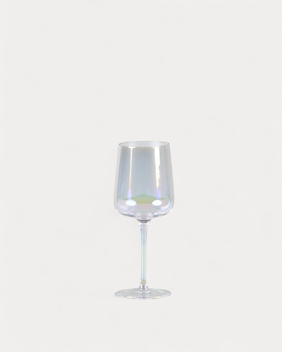 Pack of 4 Iridescent Crystal White Wine Glasses Odin, gallery image 1