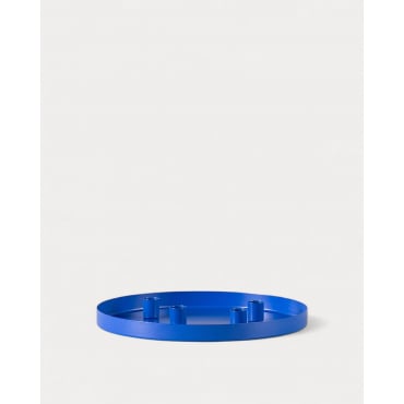 Ethan Metal Candle Holder Blue Sapphire - The Masie