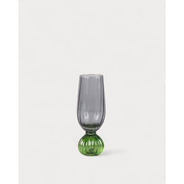 Pack of 4 Miah Glass Champagne Glasses Darkly glass - The Masie