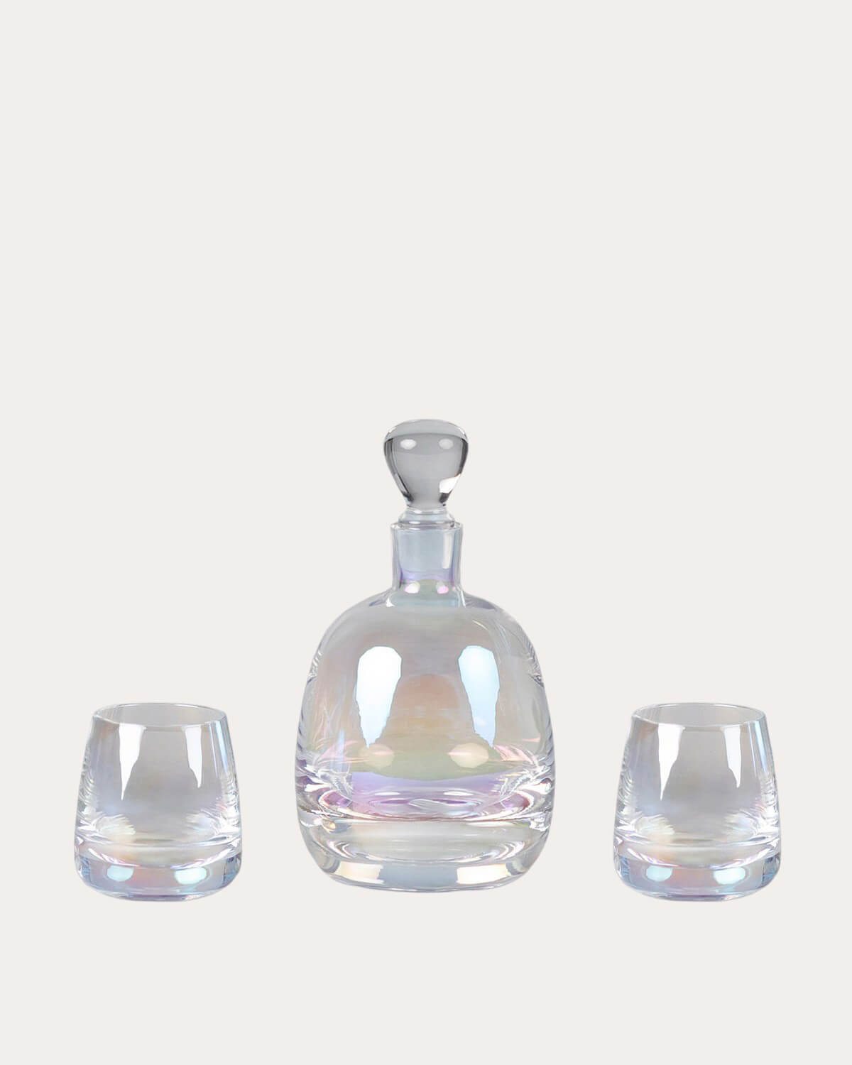 Liquor Bottle Set with 2 Bilbao Crystal Glasses, gallery image 1