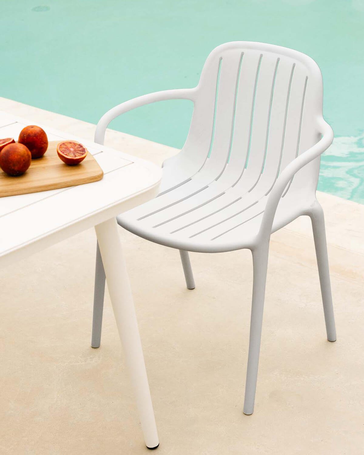 Cancun Rectangular Aluminum Table Set (160x90 cm) and 6 Polypropylene Chairs from Brand Outdoor, gallery image 3