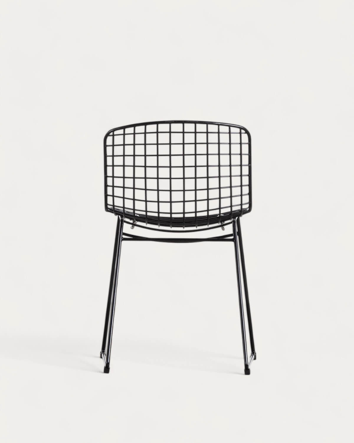 Pack of 4 Steel Dining Chairs Low Back Aras Trend, gallery image 5