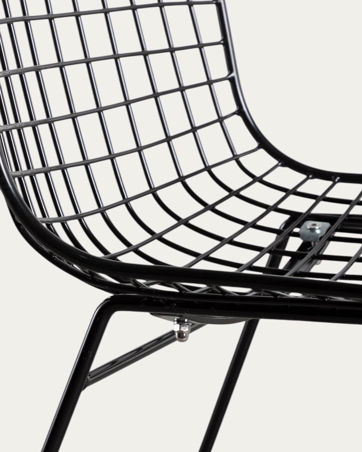 Pack of 4 Steel Dining Chairs Low Back Aras Trend, gallery image 7