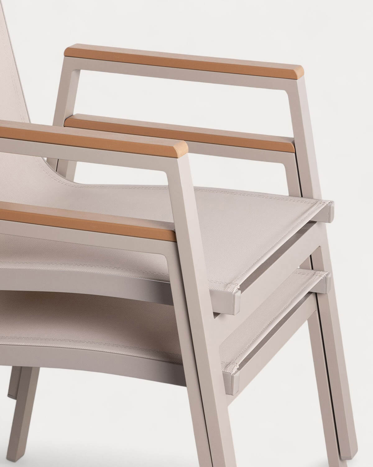 Aluminium Table (180x90 cm) and 6 Outdoor Chairs Set Korce, gallery image 10