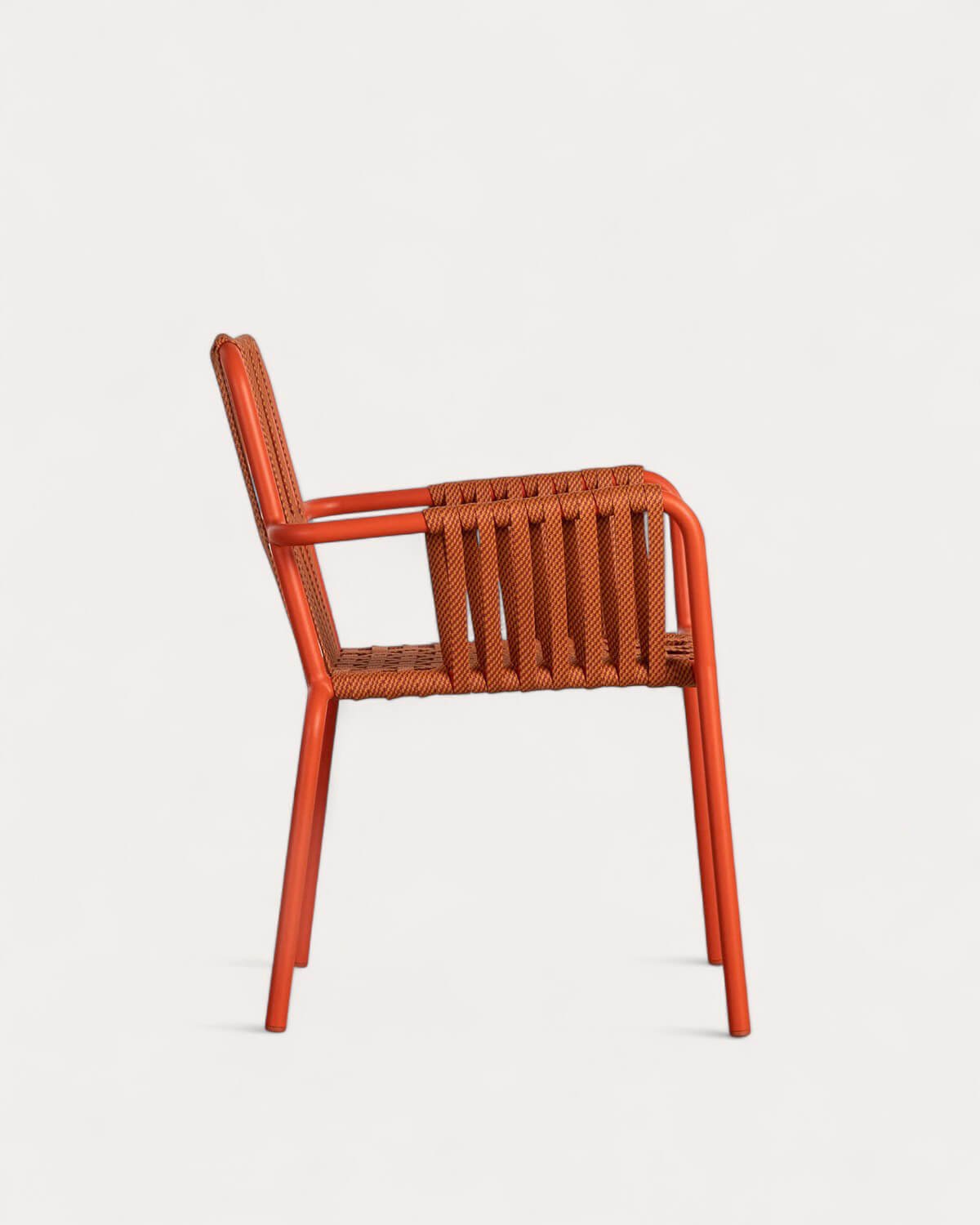 Aluminium and Rope Outdoor Dining Chair Drian Trend, gallery image 3