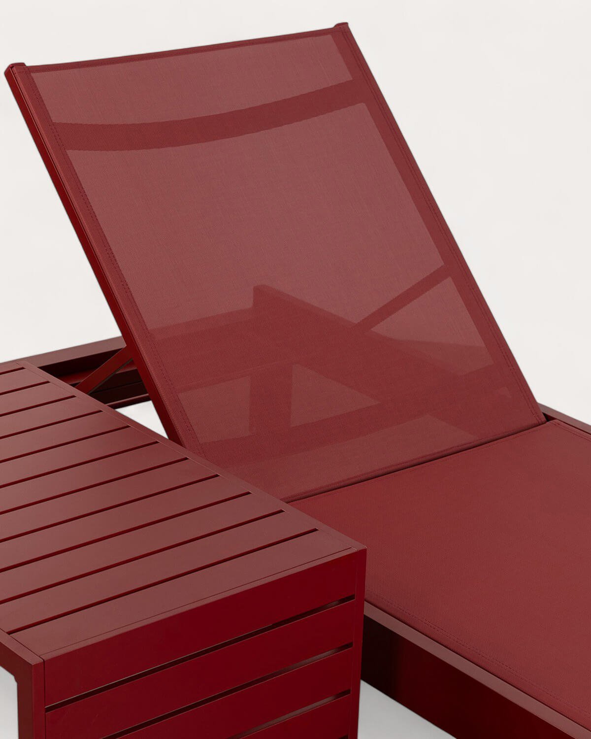 Aluminum Lounger and Coffee Table Set (40x40 cm) New Kreta, gallery image 3