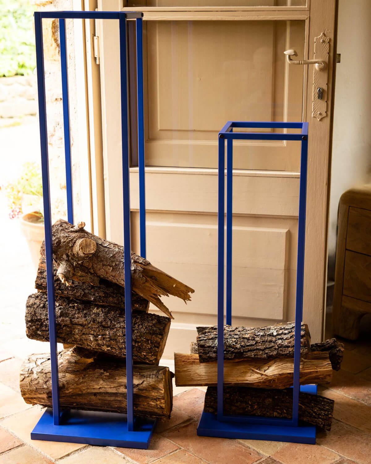 High Metal Wood Rack (115 x 33 cm) Lior, gallery image 2