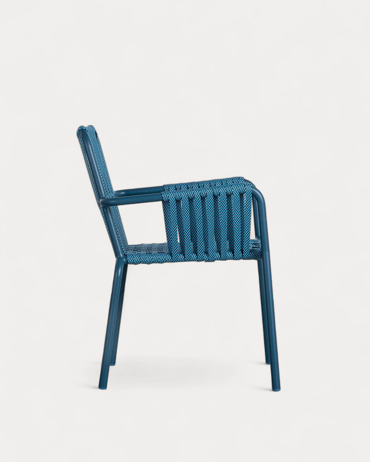 Pack of 4 Drian Trend Aluminum and Rope Outdoor Chairs, gallery image 2