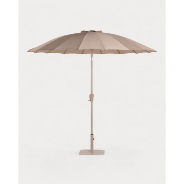 Garden and Terrace Parasol with Metal Parasol Stand Pack Somer Brown Clay - The Masie