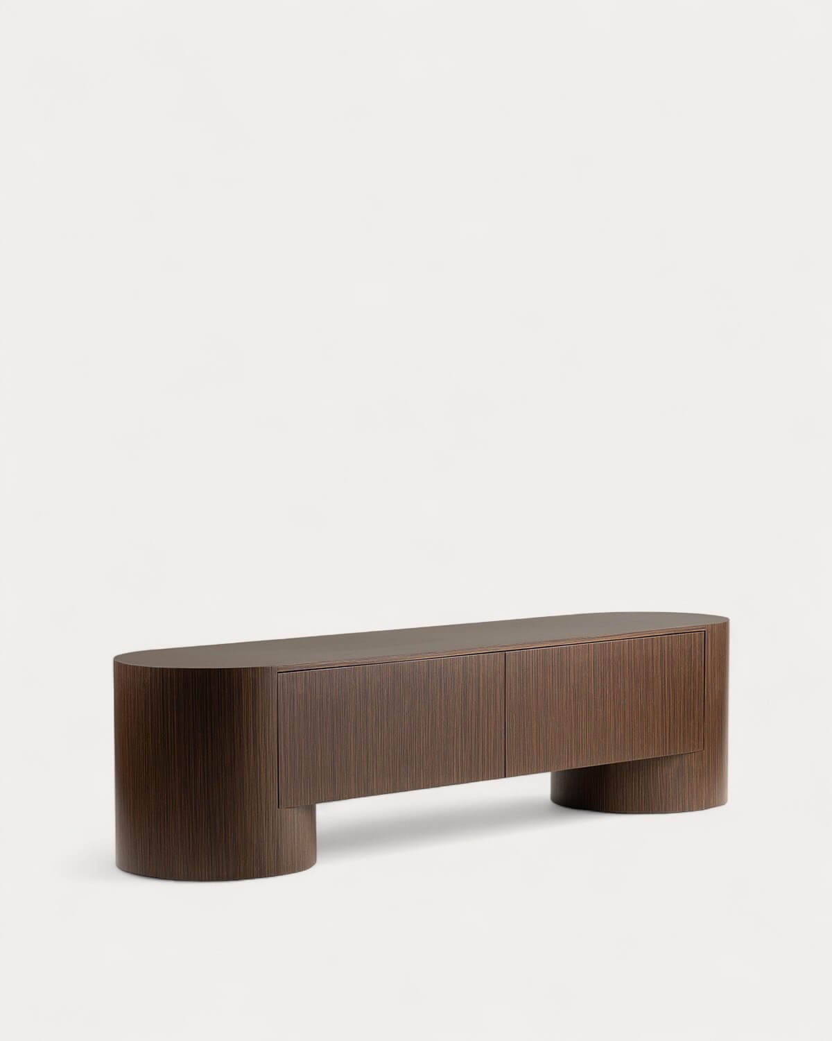 Theda TV stand with 2 wooden drawers, gallery image 1