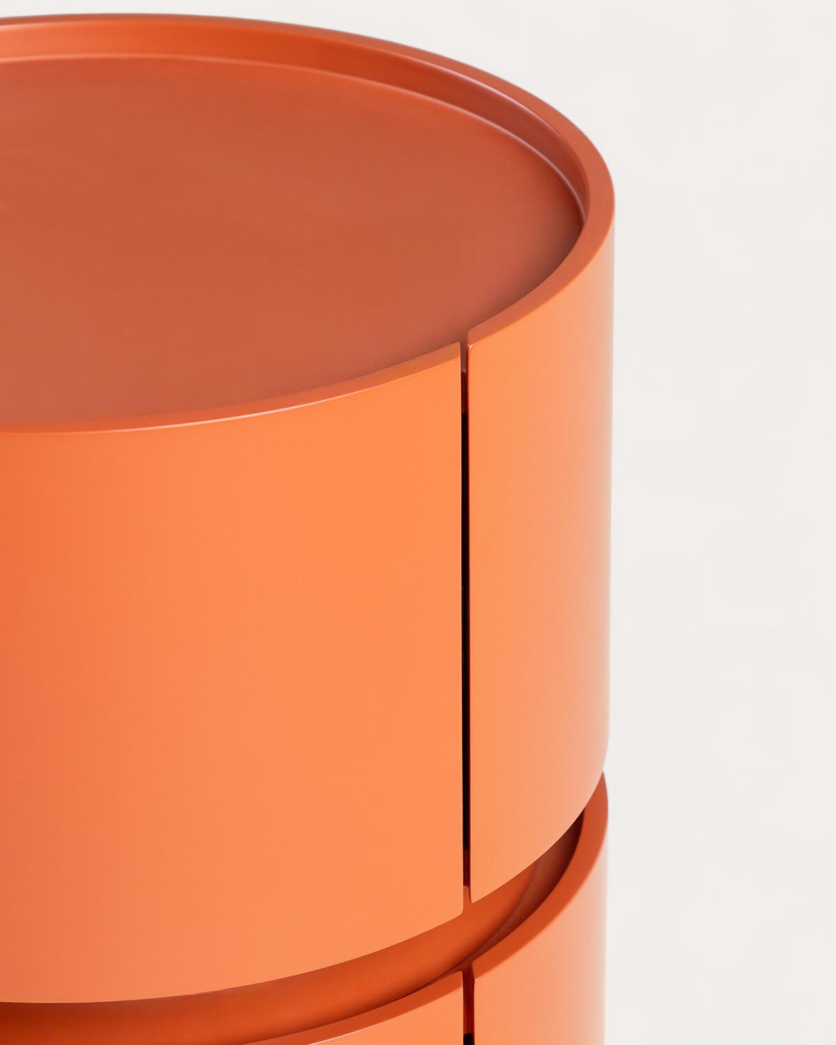 Round Side Table with 2 Wooden Drawers (Ø40 cm) Maele, gallery image 6