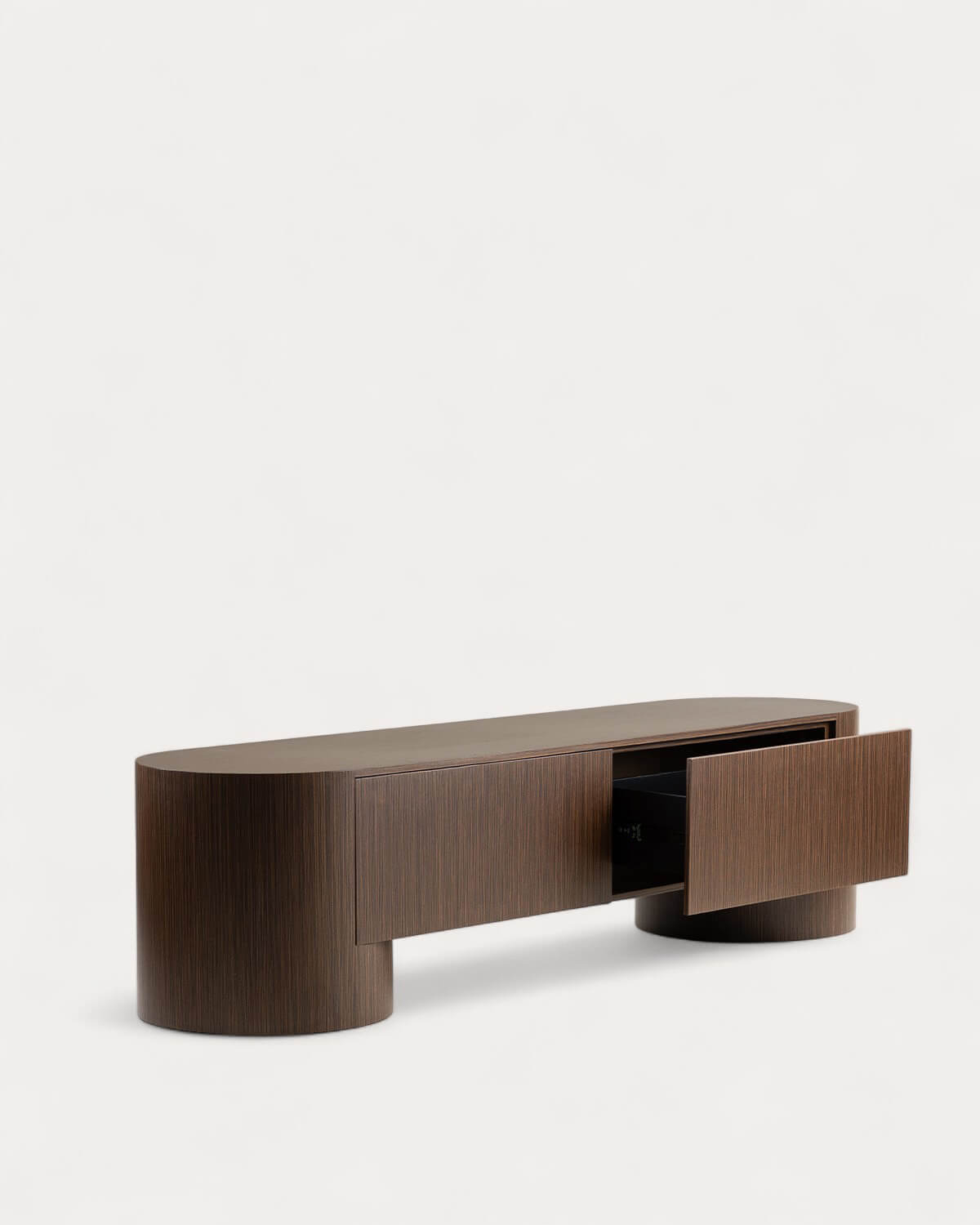 Theda TV stand with 2 wooden drawers, gallery image 6
