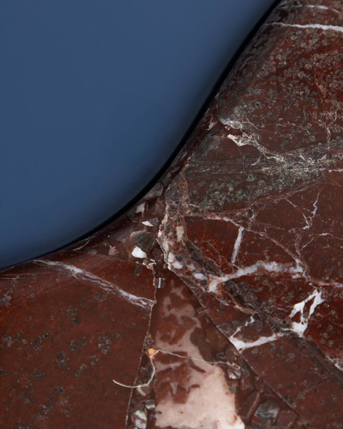 Marble and Wood Coffee Table (80x73 cm) Zenia, gallery image 4