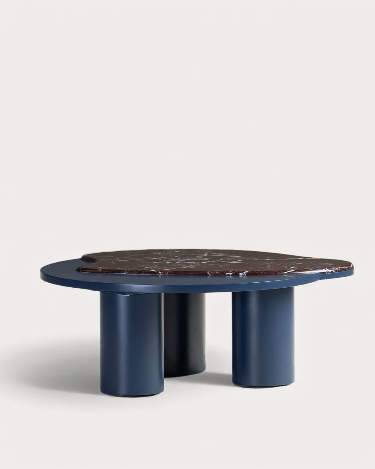 Marble and Wood Coffee Table (80x73 cm) Zenia, gallery image 2