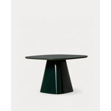 Square Wooden Dining Table (120x120 cm) Irisela Green Grove - The Masie