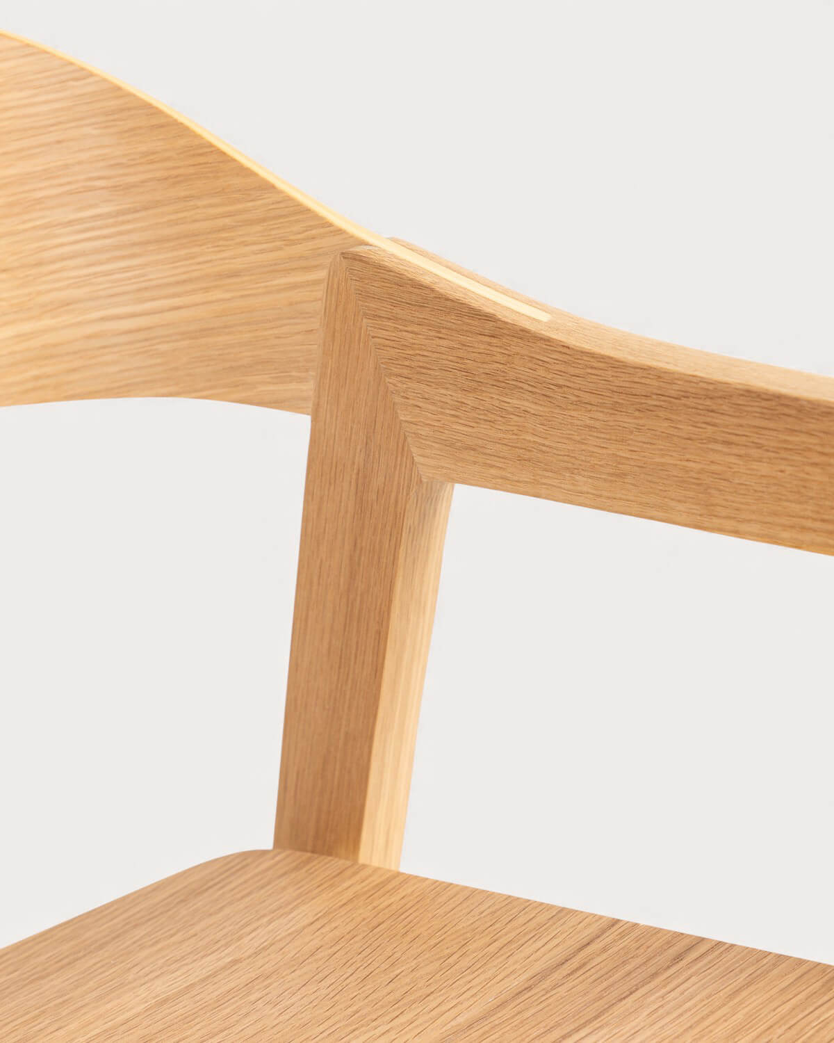 Oak Wood Dining Chair with Armrests Laly, gallery image 6