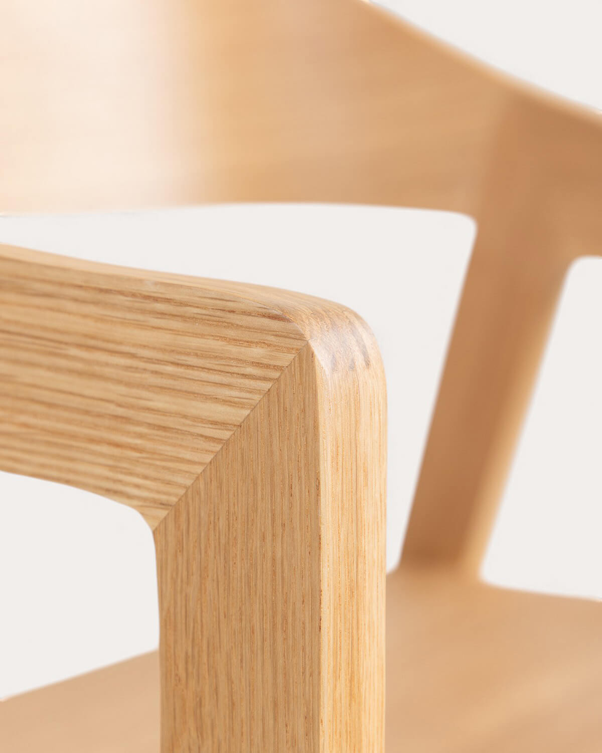 Oak Wood Dining Chair with Armrests Laly, gallery image 8