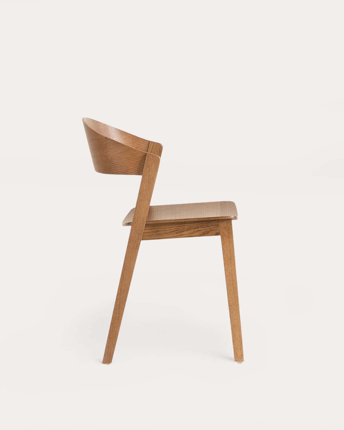 Pack of 4 Laly Oak Wooden Dining Chairs, gallery image 2