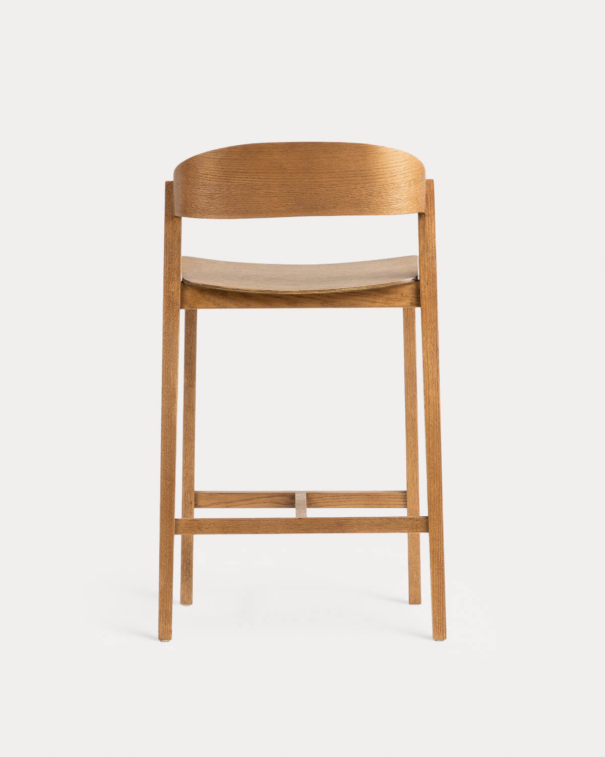 High Oak Wood Stool (65 cm) Laly, gallery image 3