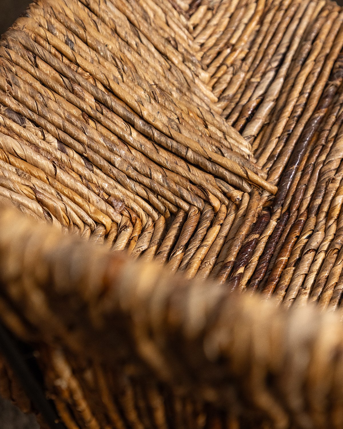 Pack 2 Natural Rattan Dining Chairs Nimu, gallery image 3