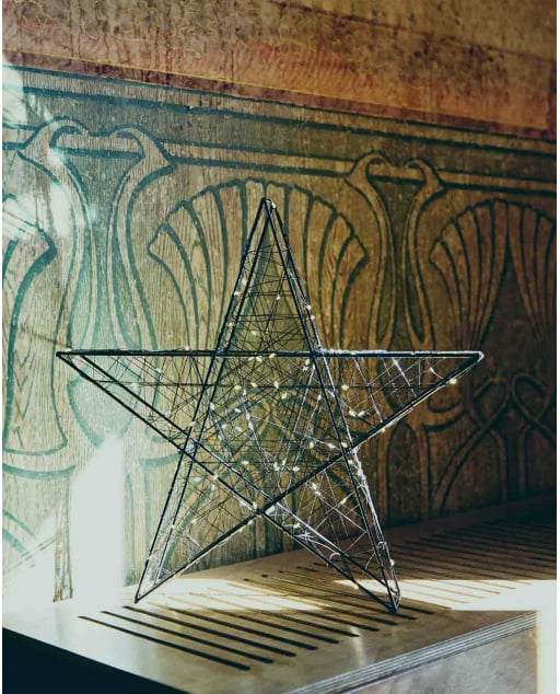 Decorative Figure with LED Metal Lights Adak