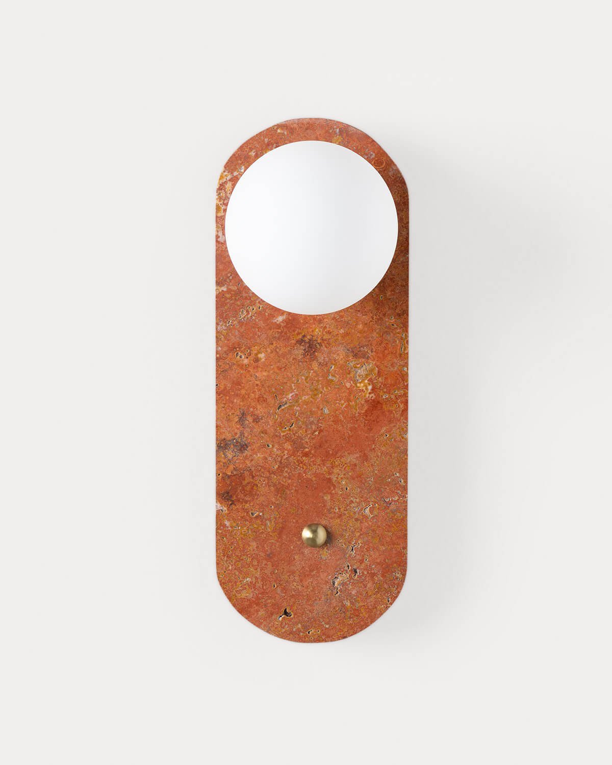 Orbes Travertine Marble Wall Sconce, gallery image 3