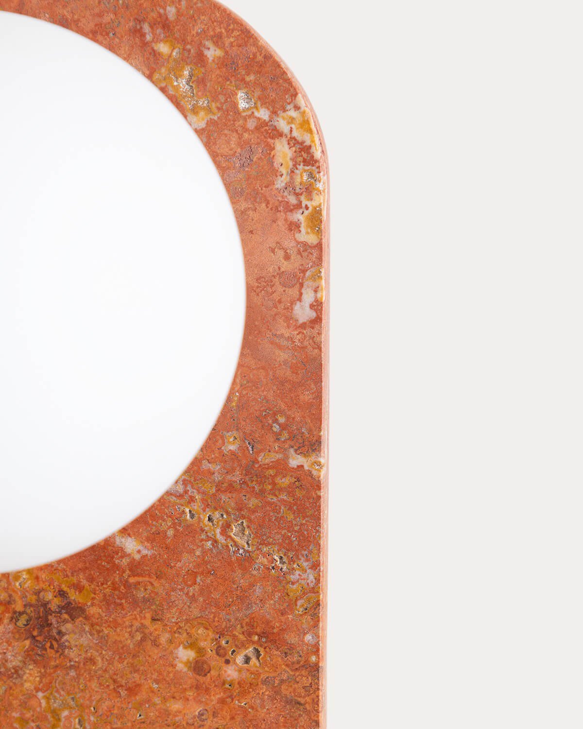 Orbes Travertine Marble Wall Sconce, gallery image 4