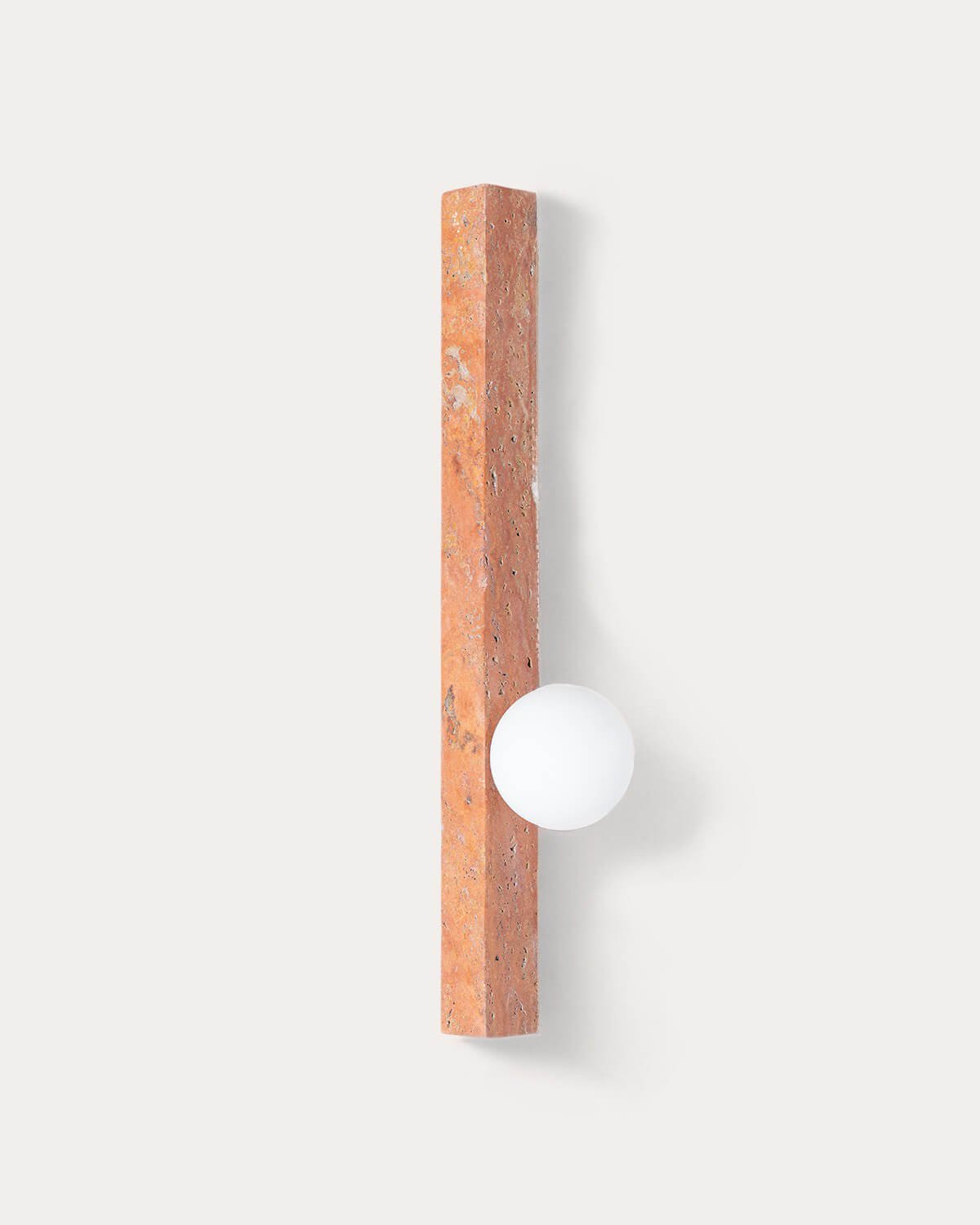 Niuras Travertine Marble Wall Sconce, gallery image 2