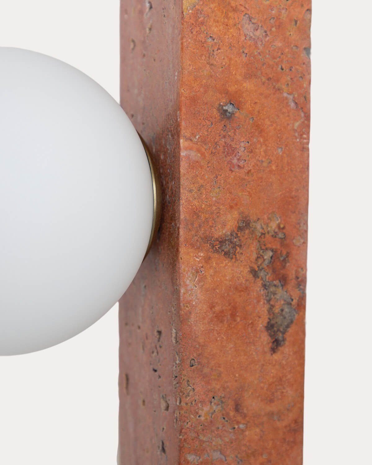 Niuras Travertine Marble Wall Sconce, gallery image 3