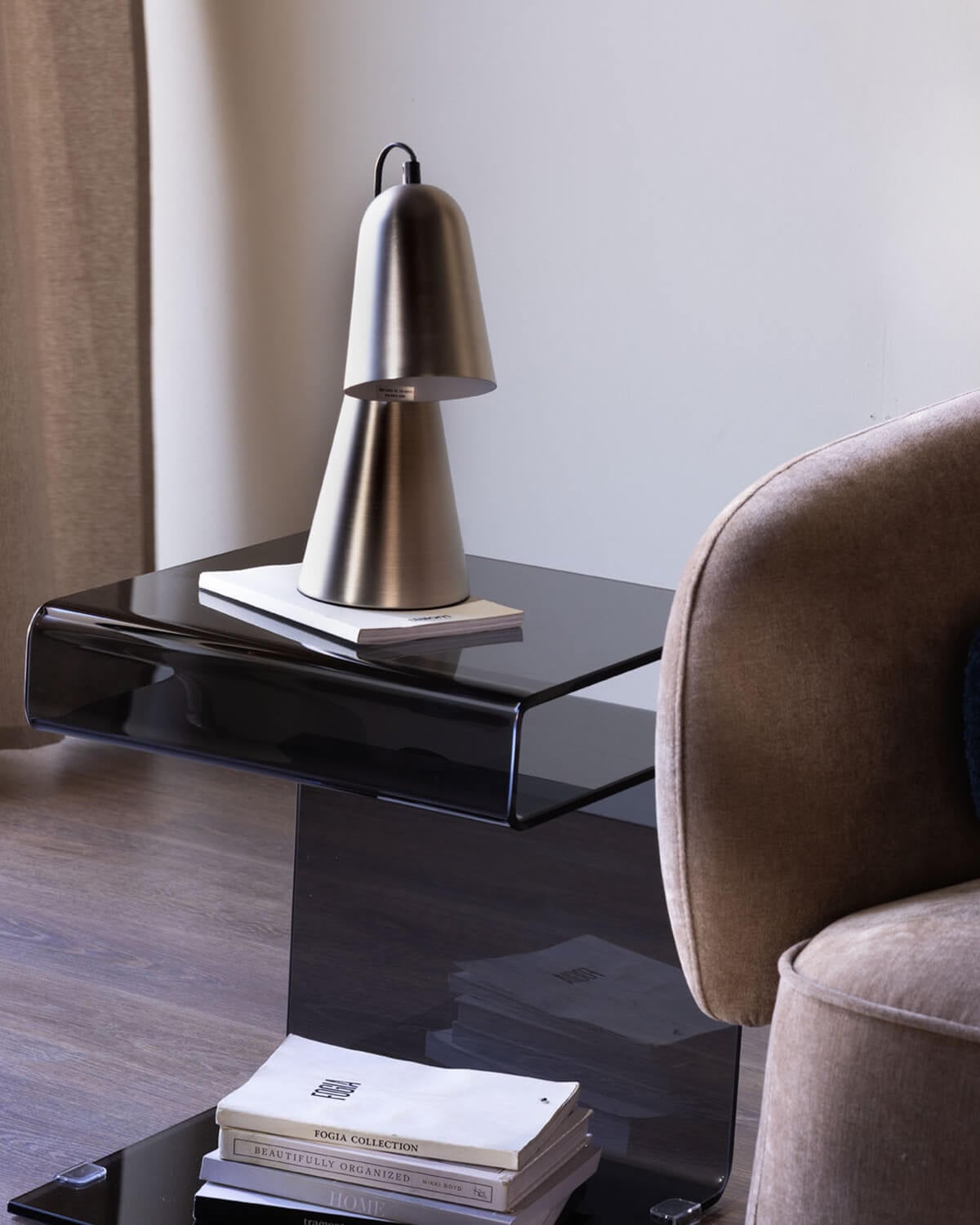 Square Glass Side Table (42x38 cm) Erox, gallery image 2