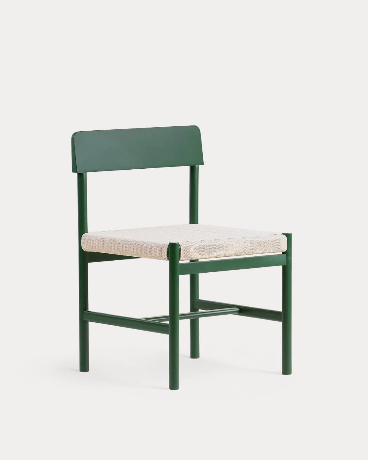 Paula Wooden and Rattan Dining Chair, gallery image 1