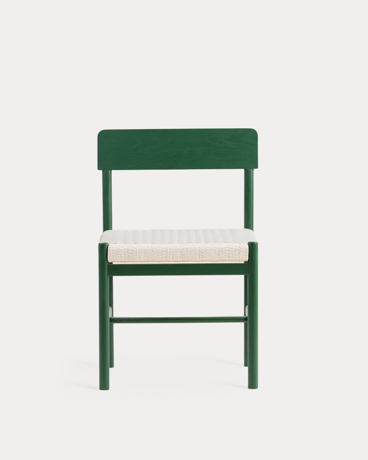 Paula Wooden and Rattan Dining Chair, gallery image 6