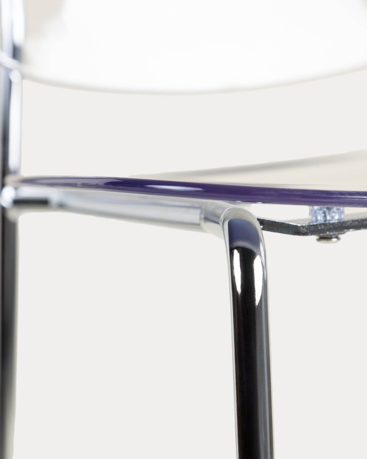 Pack 2 High Polyethylene and Metal Stools (77 cm) Pinha, gallery image 5