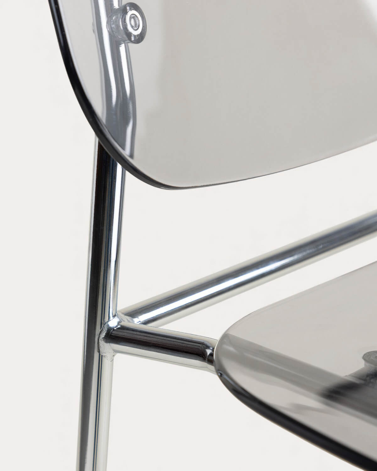 Pack 2 High Polyethylene and Metal Stools (77 cm) Pinha, gallery image 5