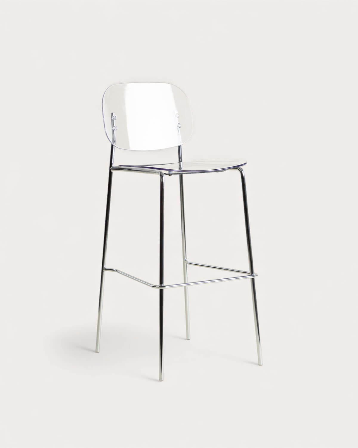 Pack 4 High Polyethylene and Metal Stools (77 cm) Pinha, gallery image 1