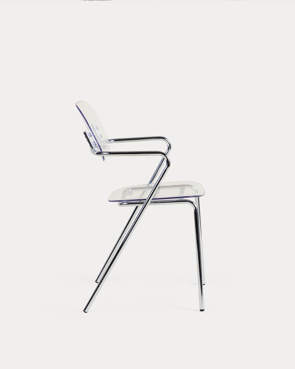 Dining Chair with Polyethylene and Metal Armrests Pinha, gallery image 4