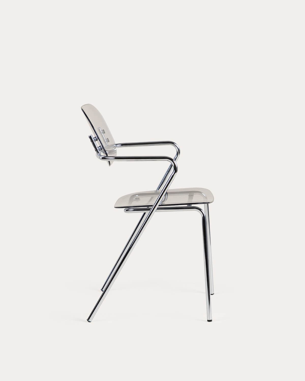 Dining Chair with Polyethylene and Metal Armrests Pinha, gallery image 4