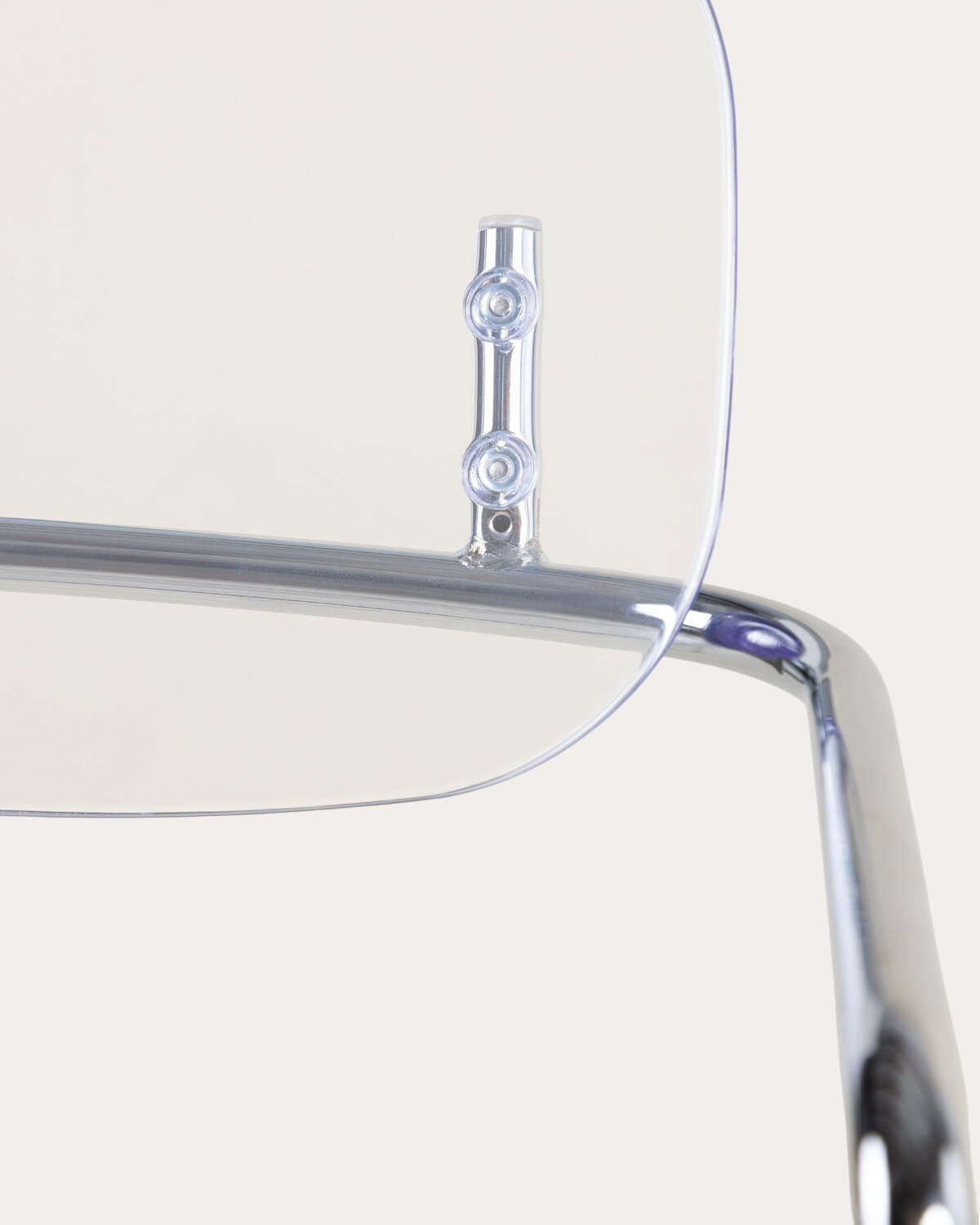 Pack 4 Dining Chairs with Polyethylene and Metal Armrests Pinha, gallery image 7