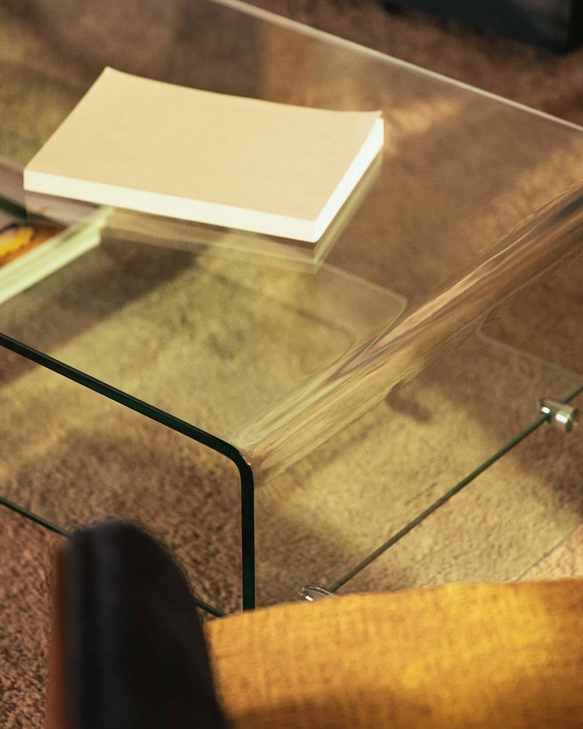 Rectangular coffee table 110x55 cm made of tempered glass Endil, gallery image 3