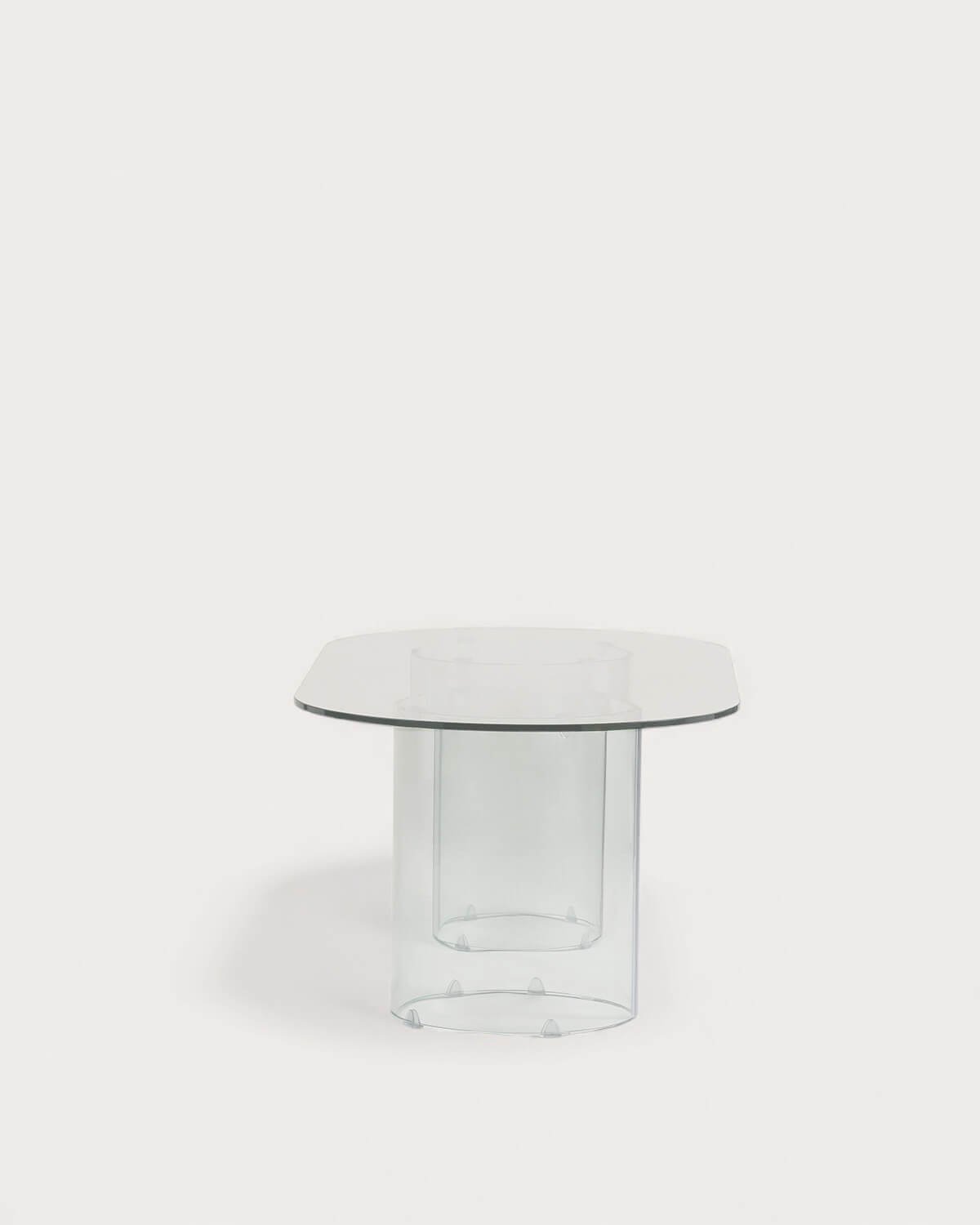 Oval Coffee Table in Tempered Glass (120x60 cm) Kolu, gallery image 5