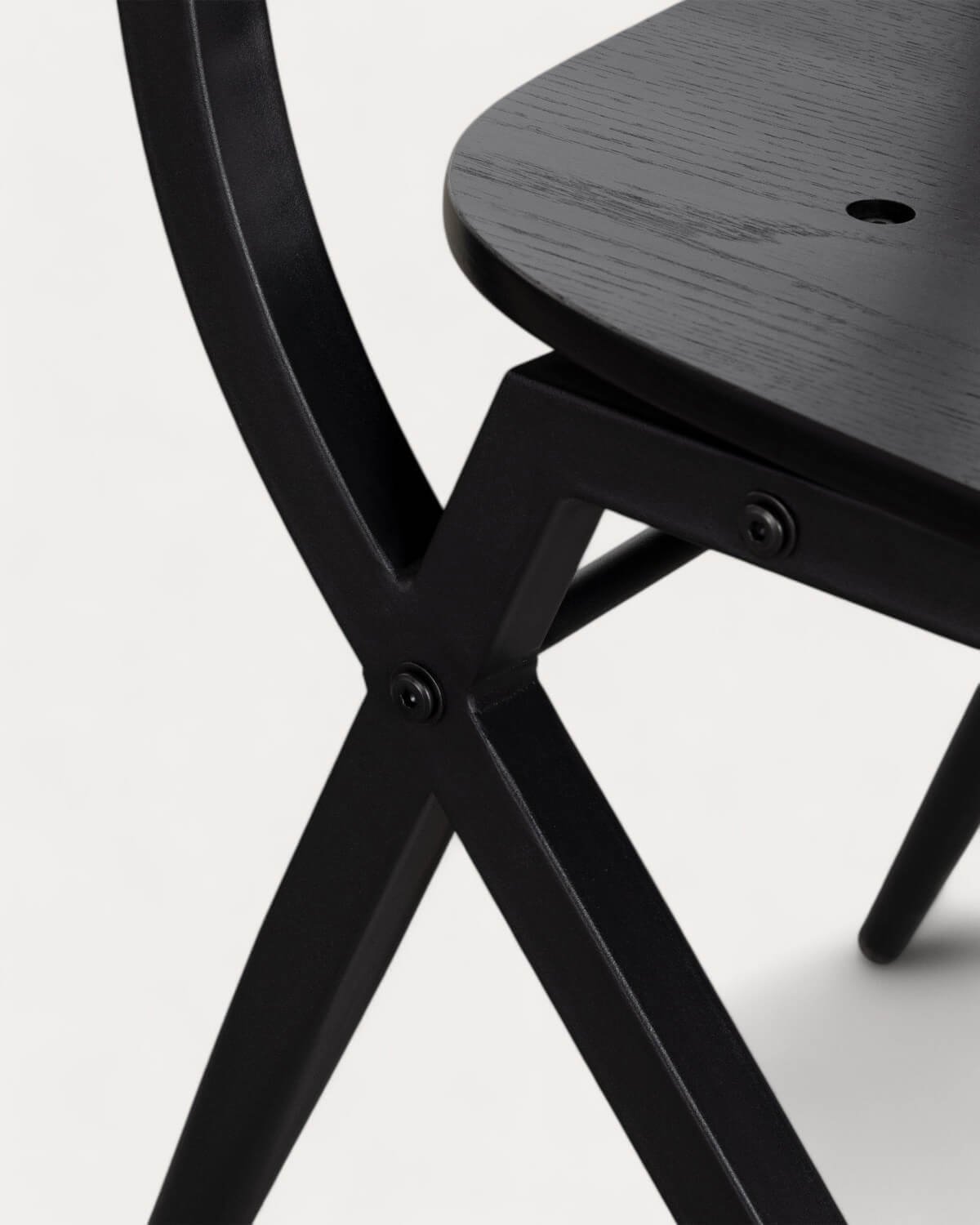 Set Rectangular Dining Table (220x110 cm) Kuroen and 8 Wooden Dining Chairs Ticher, gallery image 9