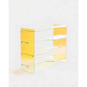 Tempered Glass Shelf (110x40 cm) Iris iridescent - The Masie